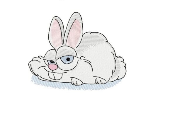 Bunny Face Embroidery Design - 4 Sizes
