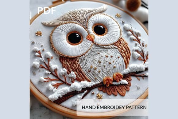 Christmas Owl Embroidery Pattern PDF Review