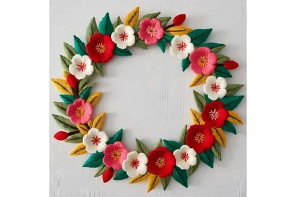 Floral Wreath Embroidery Design Review