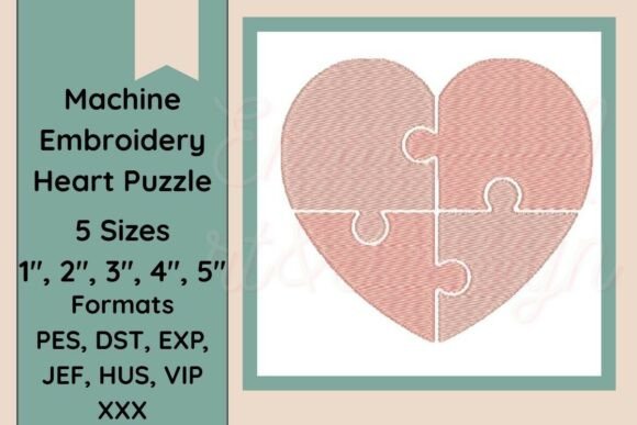 Heart Puzzle Embroidery Design Review