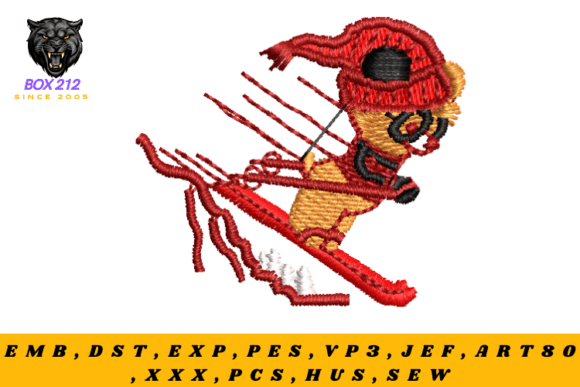 Ice Skater Embroidery Design Review for Seasonal Use