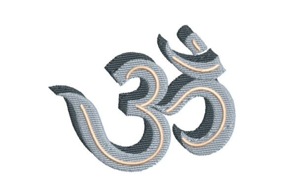 Om Symbol Embroidery for Seasonal and Holiday Products