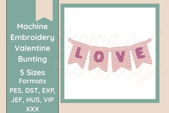 Valentine Bunting Embroidery Review