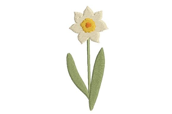 White Daffodil Embroidery Review for Craft Fair Success